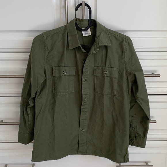 GAP Boys green overshirt Sz M - Picture 1 of 3